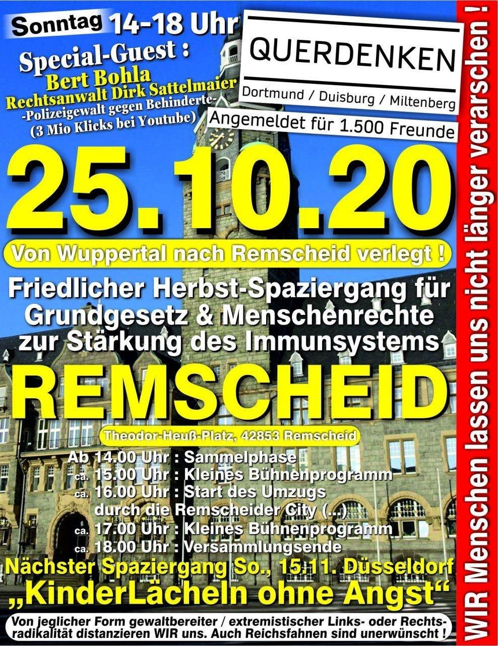 2020-10-25 Demo Remscheid